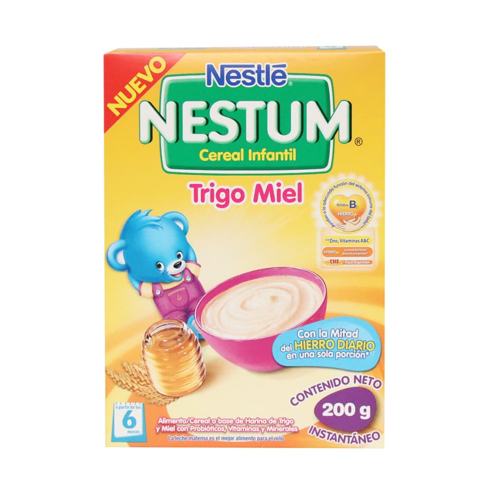 Cereal Infantil Nestum Trigo Miel 200 grs