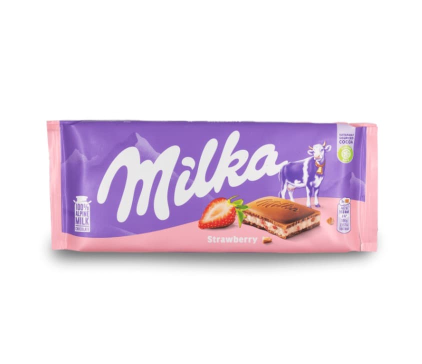MILKA FRESA YOGURT CHOCOLATE BARRA 100 GR