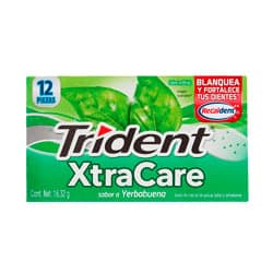 Trident Xtra Care Goma de Mascar Yerbabuena 16.32 grs