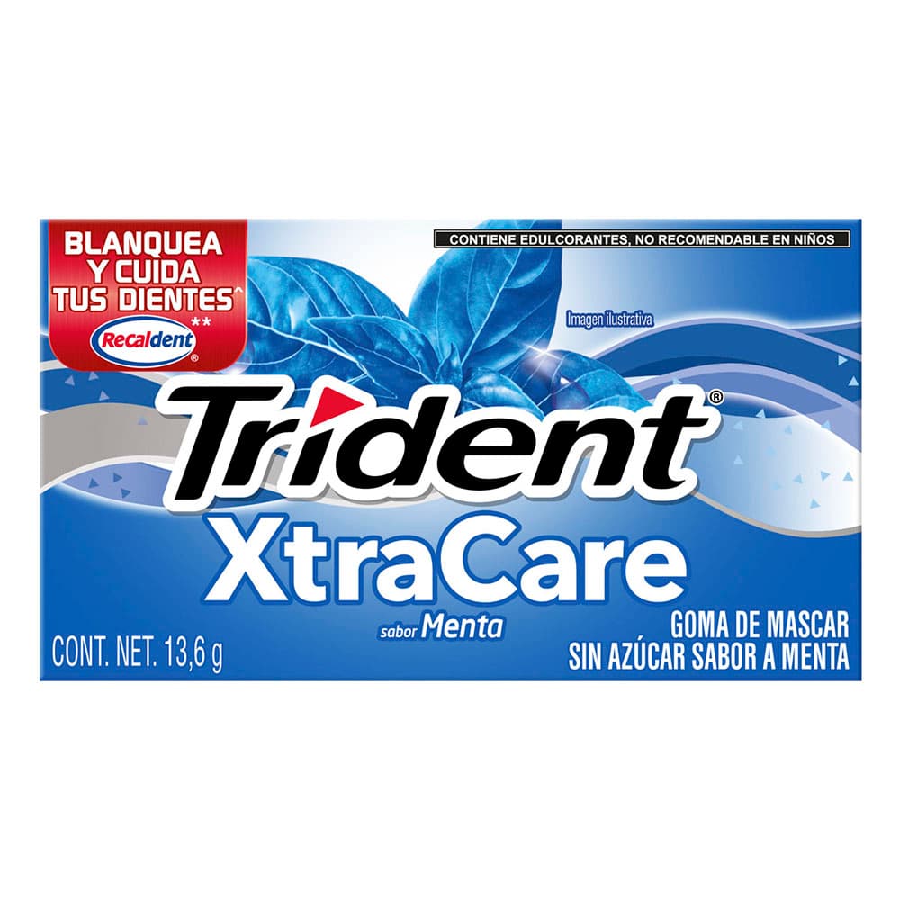 Trident Goma XtraCare Menta 10‘s 13.6g