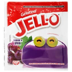 Jello-O Sabor Uva Gelatina de Agua en Polvo 25 gr