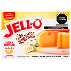 Jell-O Flan Sabor Vainilla con Caramelo 85 g