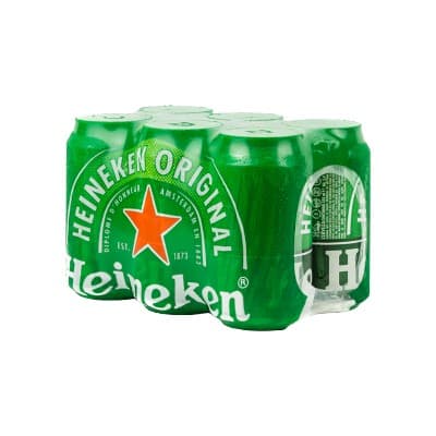 HEINEKEN CERVEZA 6 PACK LATA 350 ML