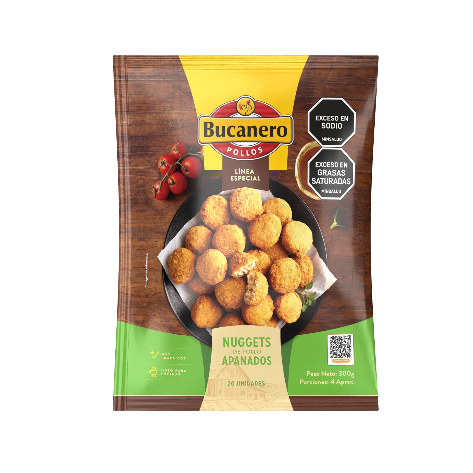 Nuggets de pollo Bucanero apanados x300g