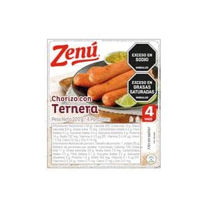 Chorizo Zenú Ternera 4 Piezas 220 grs