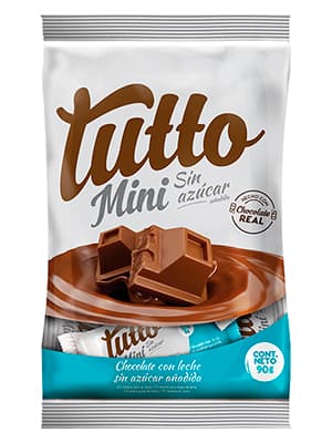TUTTO MINI SIN AZUCAR CHOCOLATE BOLSA 90 GR