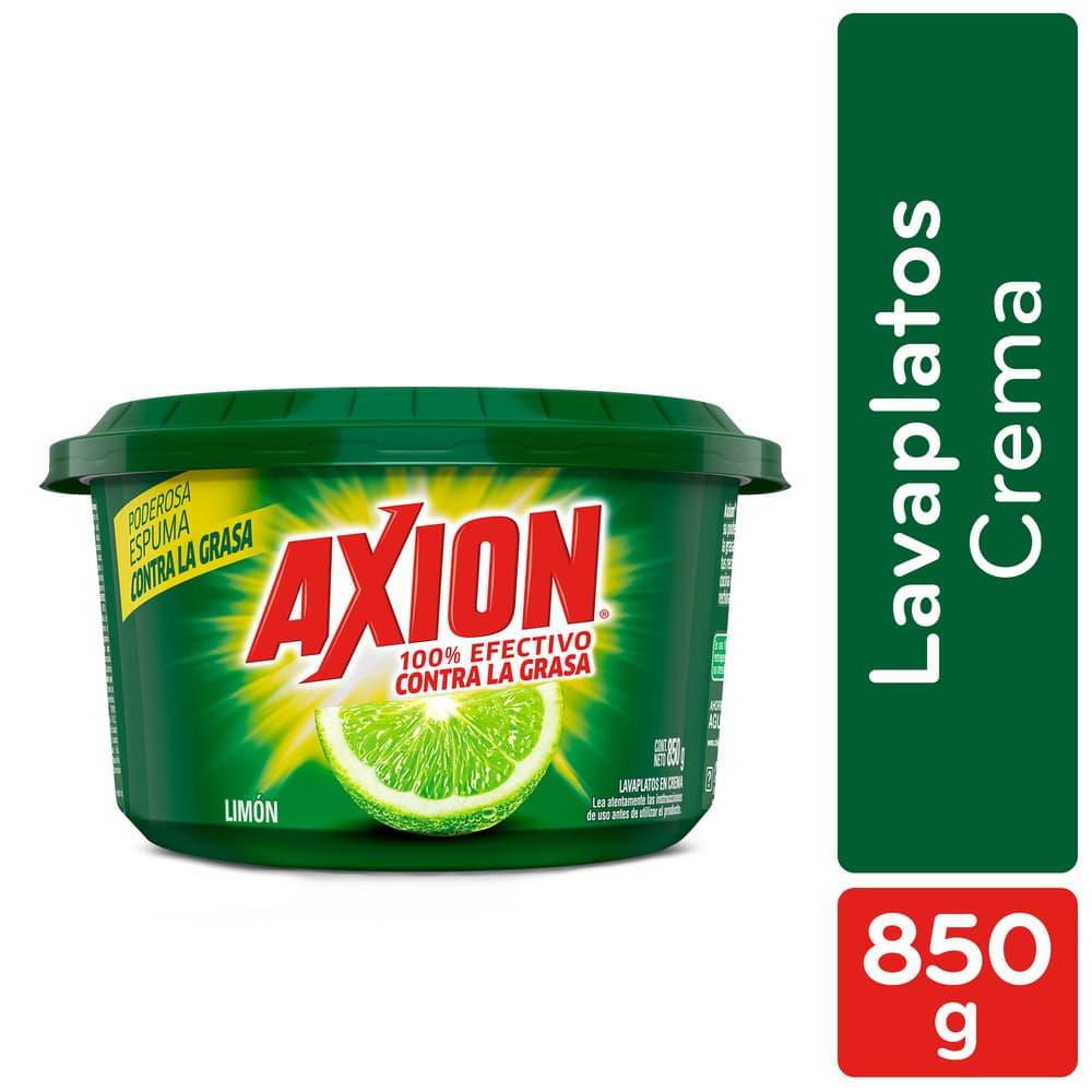 Lavaplatos en Crema Axion Limón 850 grs
