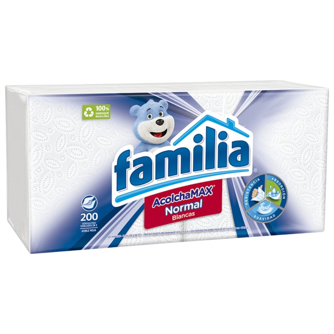 Servilletas Familia Acolchamax Normal x200