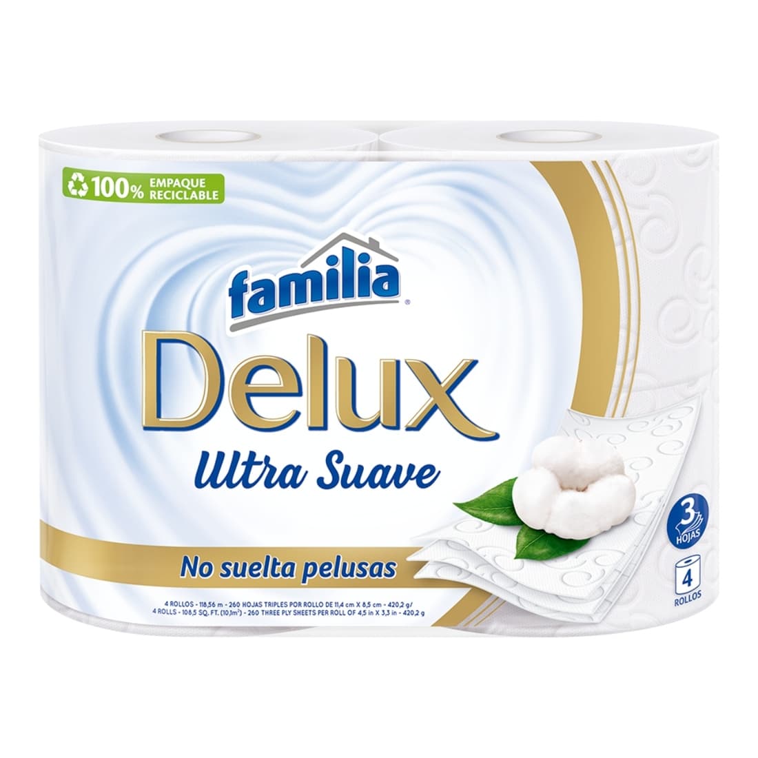 Papel higiénico Familia Delux x4 rollos