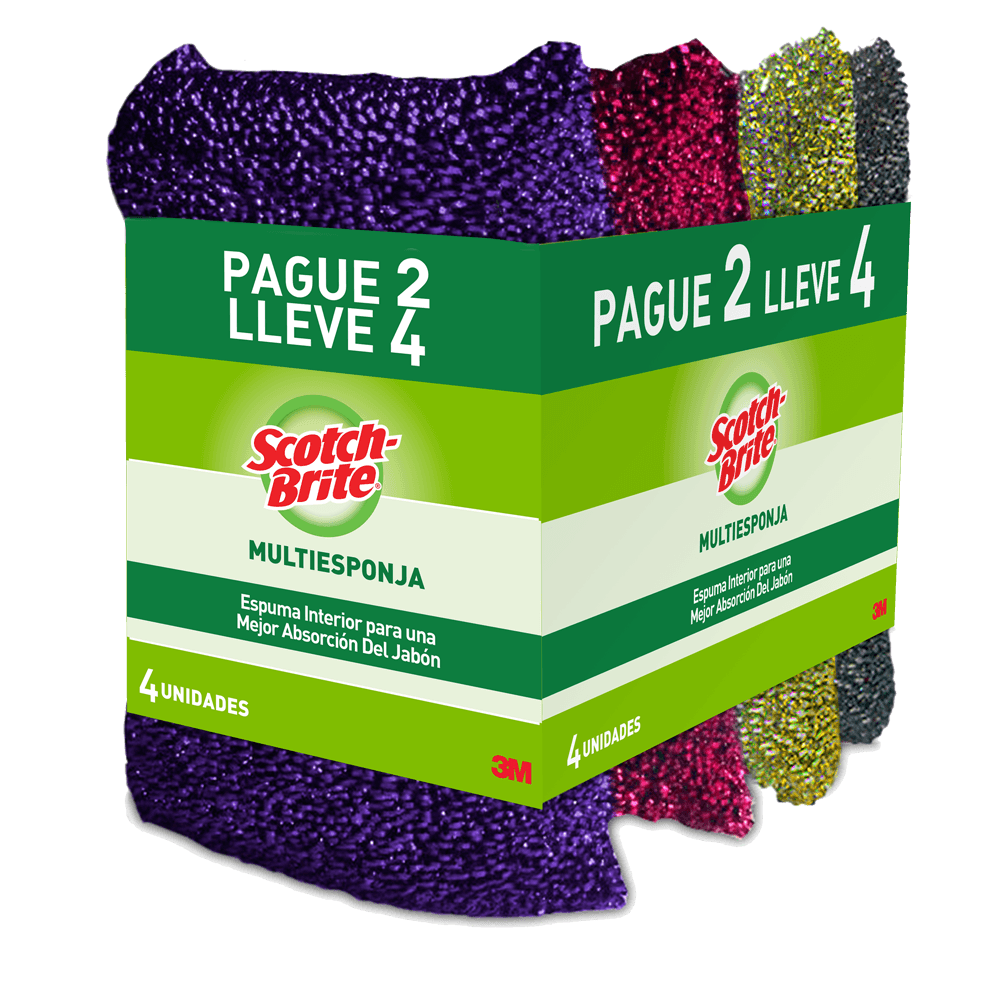 Multiesponja Scotch Brite x4und