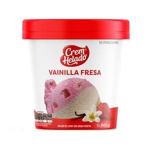 Helado Crem Helado vainilla fresa x1l