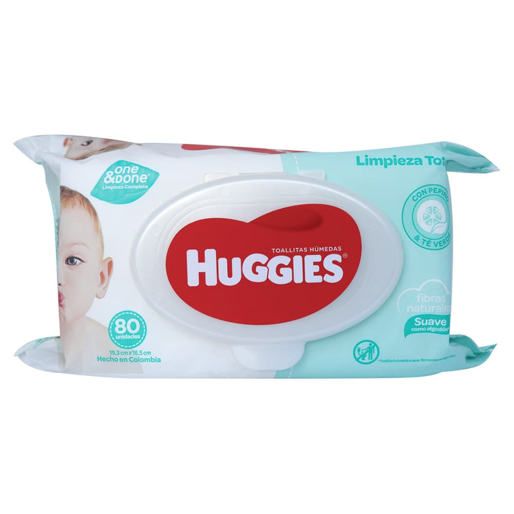 Toallas Húmedas Huggies One & Done 80und