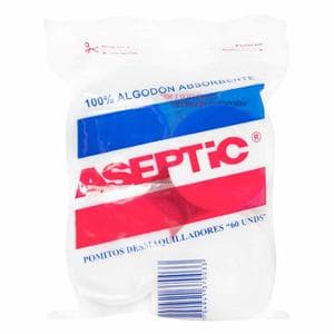 POMOS DESMAQUILLADORES ASEPTIC BOL X