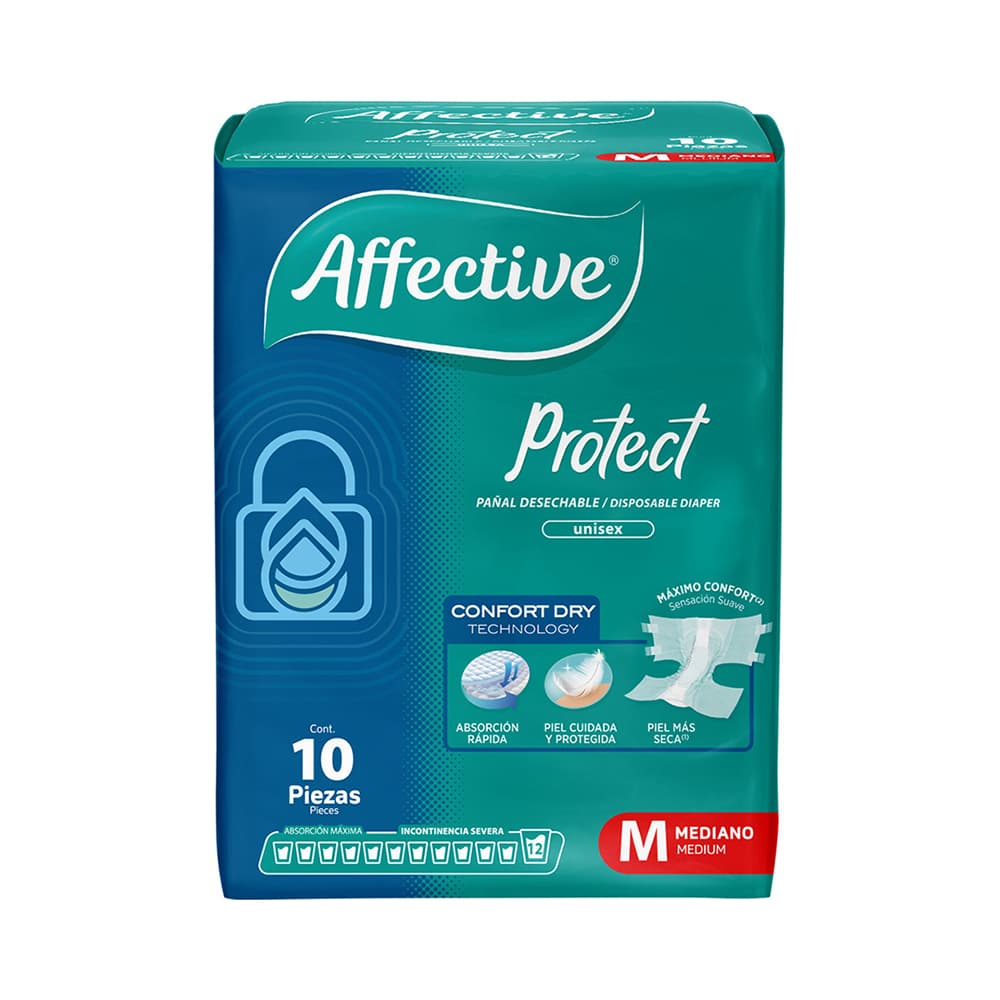 AFFECTIVE PAÑAL PROTECT ADULTO MED 10 UN
