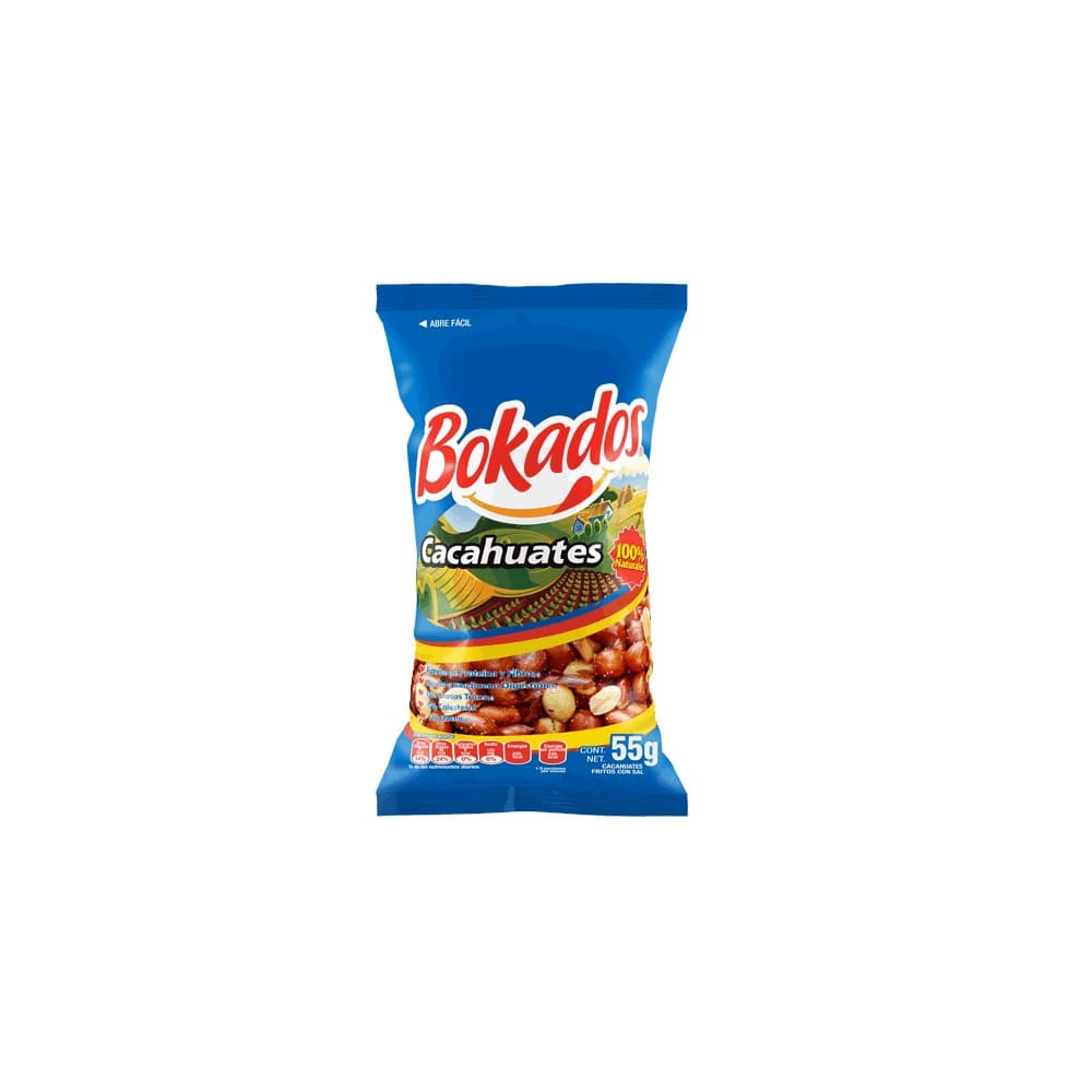 Bokados Cacahuate Sal 55 grs