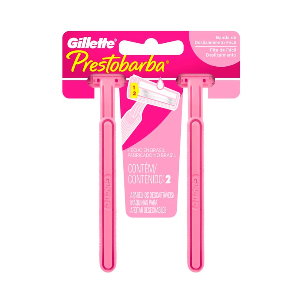 Prestobarba Female Deshechable Plástico 2 Piezas