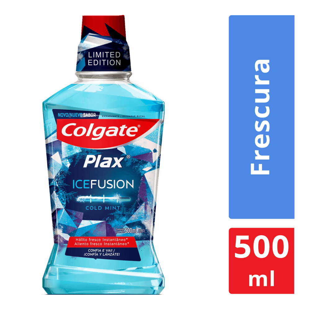 Enjuague Bucal Colgate Plax Ice fusion x500ml