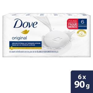 Jabón Dove original barra x6 und x90 cu