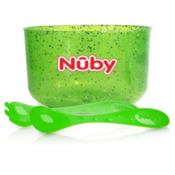 Set de Tazon Con Cubiertos Sparks Nuby
