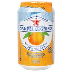 Agua mineral sabor naranjada