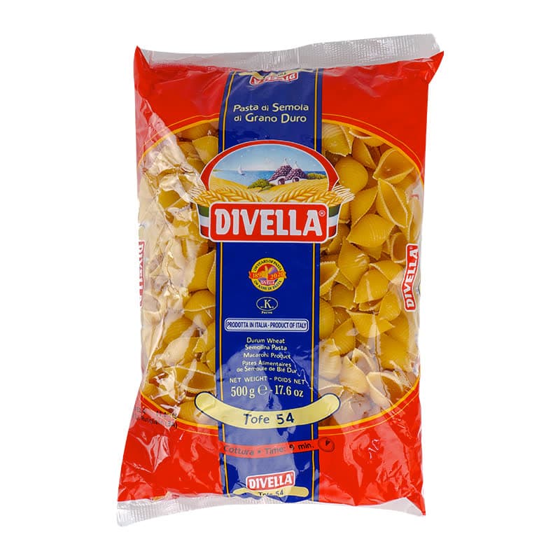 Pasta Caracoles Divella Tofe 54 500G