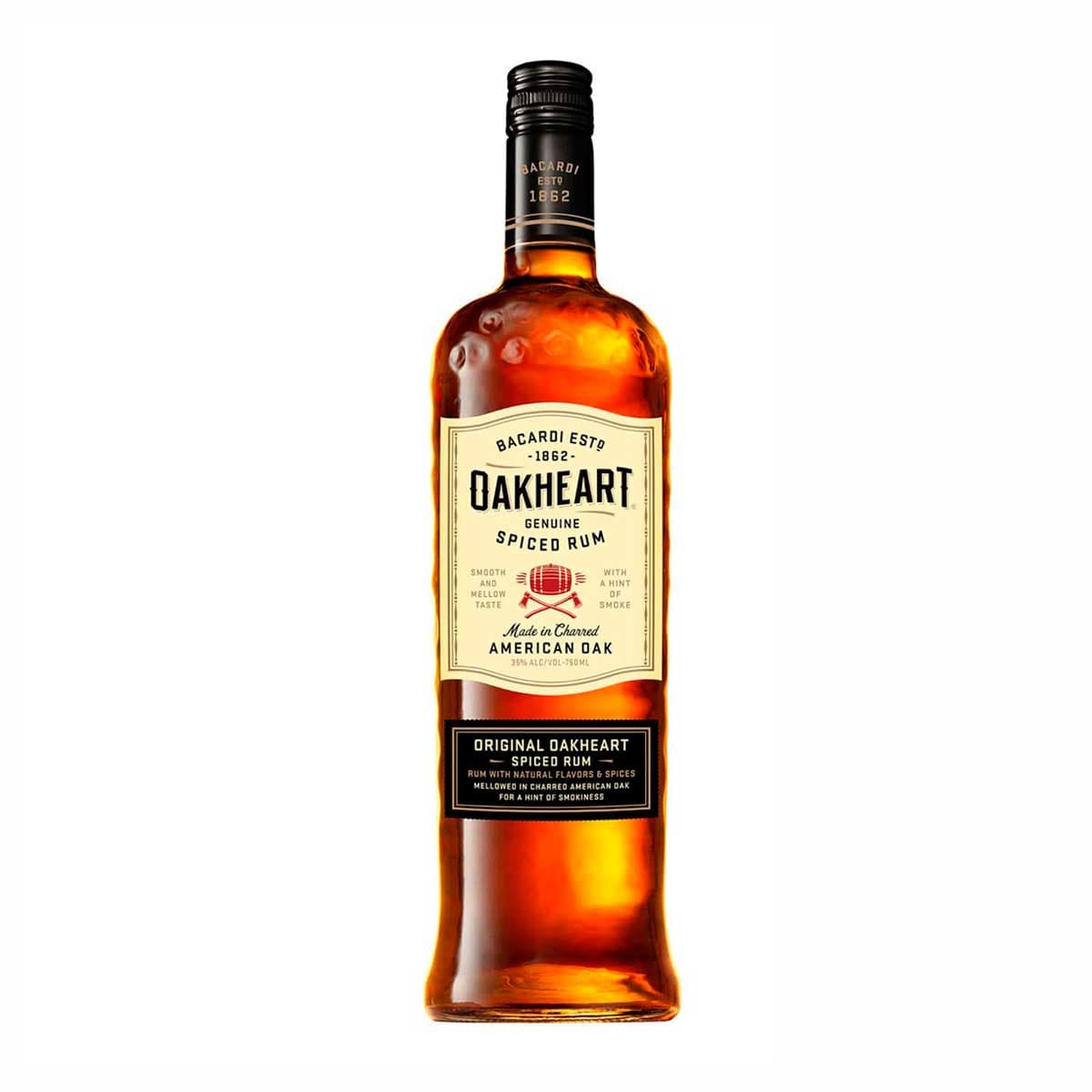 Ron Spiced Bacardi Oakheart .750