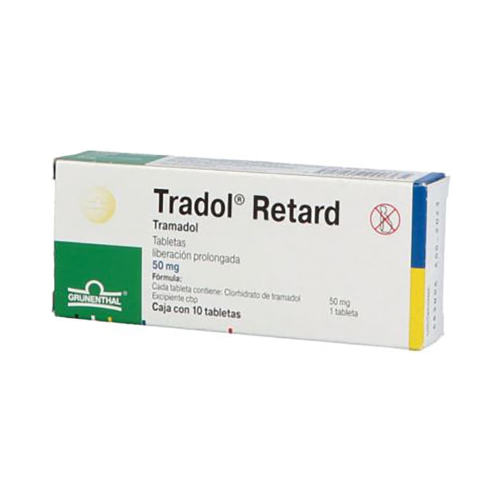 Grunenthal Tradol Retard Tramadol 50 mg 10 Tabetas
