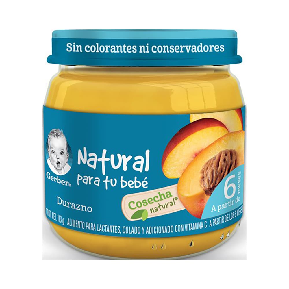 Gerber Papilla de Durazno Etapa 2 113 grs