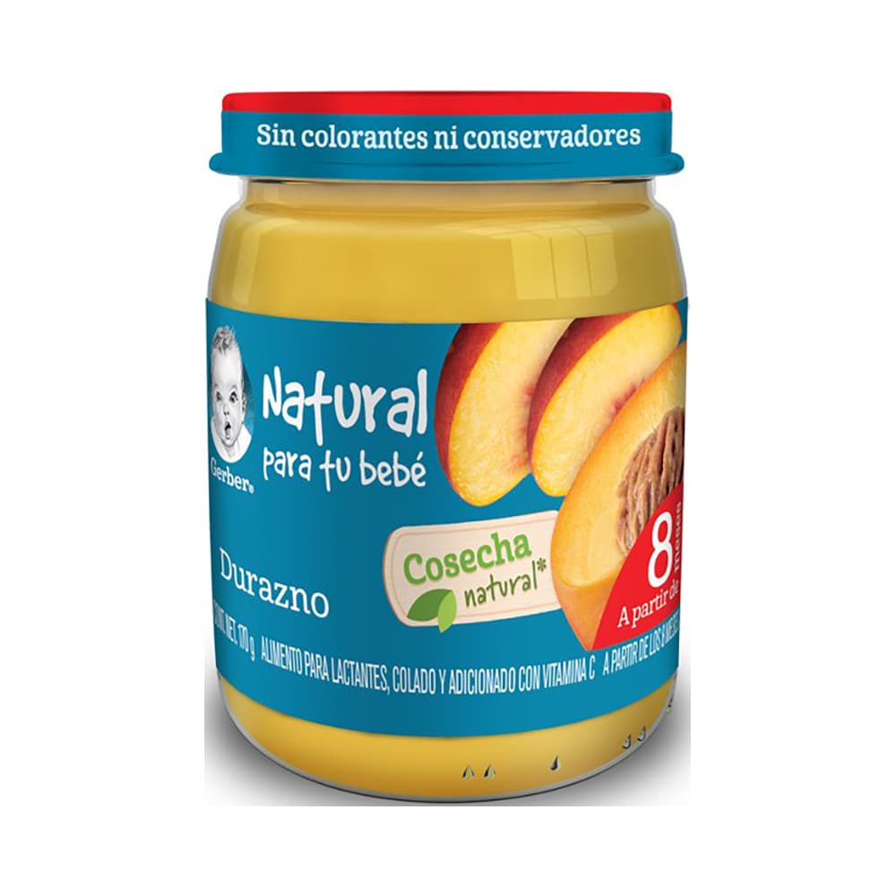 Gerber Cosecha Natural Etapa 3 Durazno Papilla 170 grs