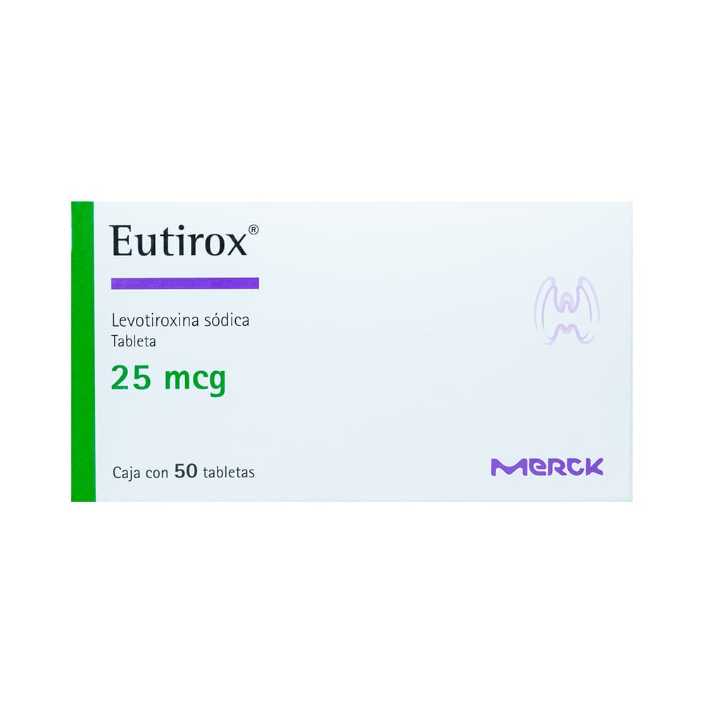 Eutirox 25 Mcg 50 Tabletas