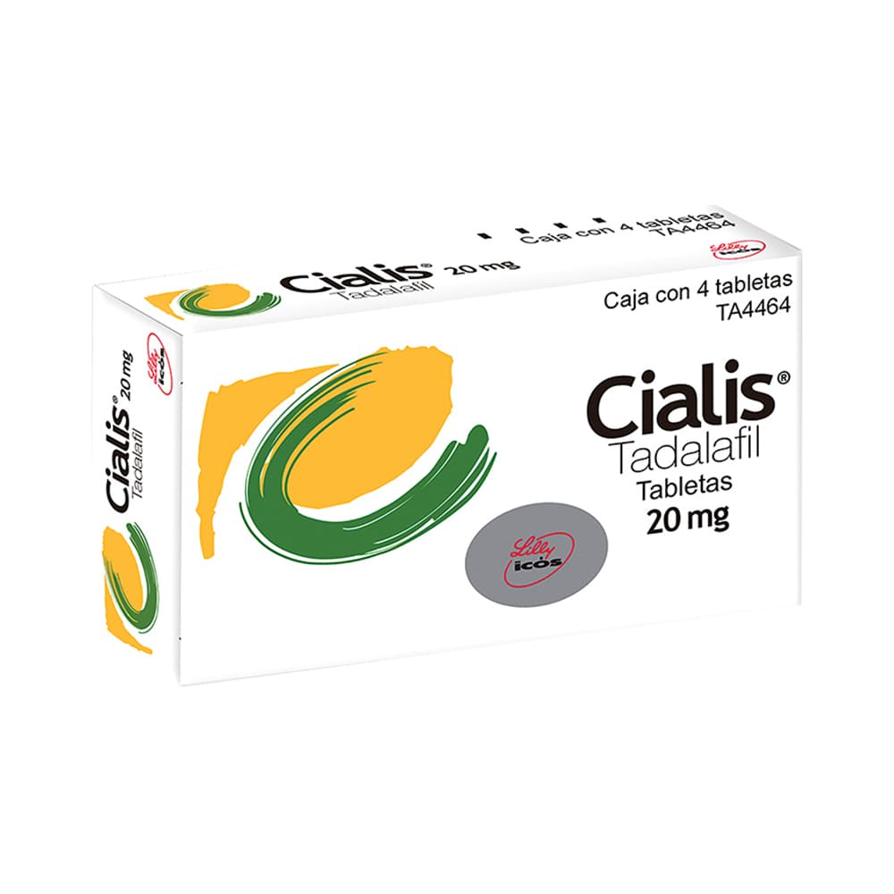 Lilly Cialis Tadalafil 20 mg 4 Tabletas