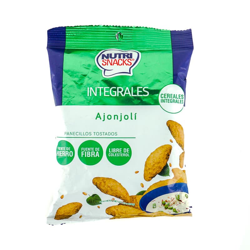 NUTRI SNACKS PALITOS AJONJOLÍ TRADICIONALES PAQ 100G