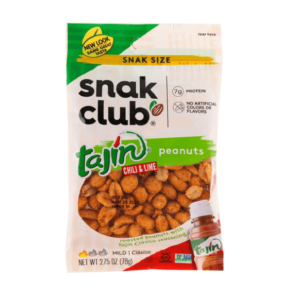 Snack Club Tajín Cacahuates Chile Limon