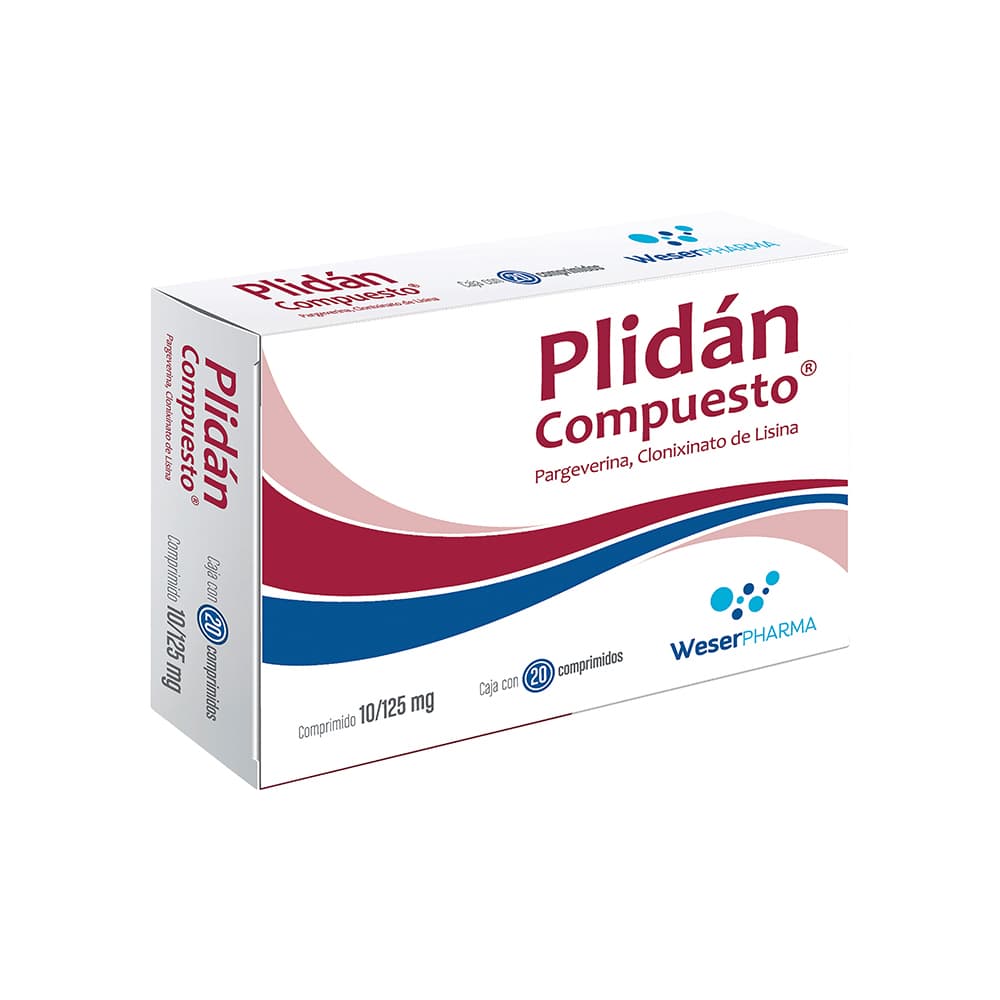 Plidan Compuesto 10 Mg / 125 Mg 20 Grageas