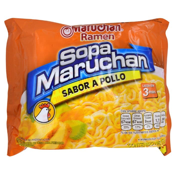 Maruchan Sopa Yakisoba de Pollo Lista en 3 Minutos