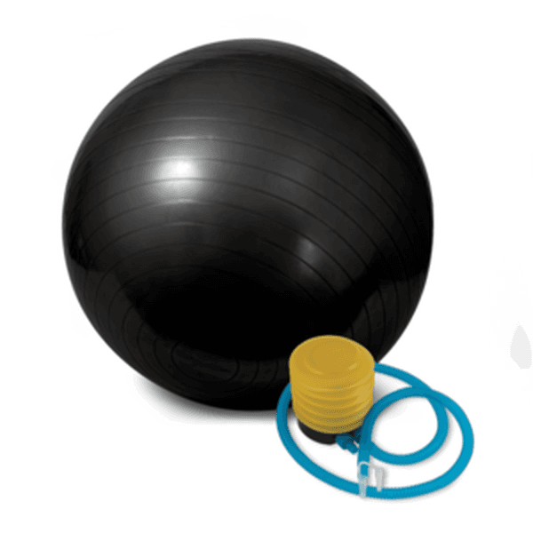 Pelota Yoga Con Inflador Negra 2 U