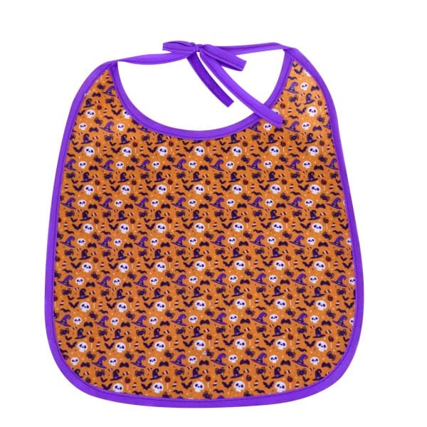 Capa Para Mascota Color Naranja Con Diseño de Halloween