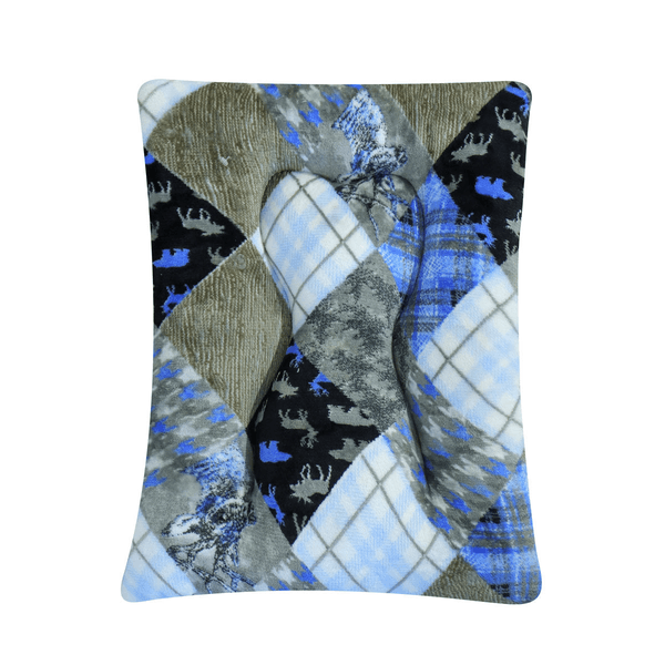 Cama Para Mascota Color Azul Con Gris 63 x 41 cm