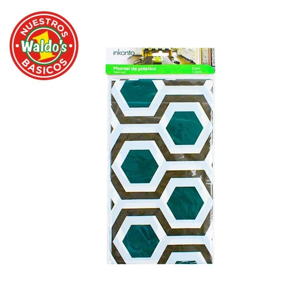 Inkanto Mantel de Plástico Decorado Hexágonos