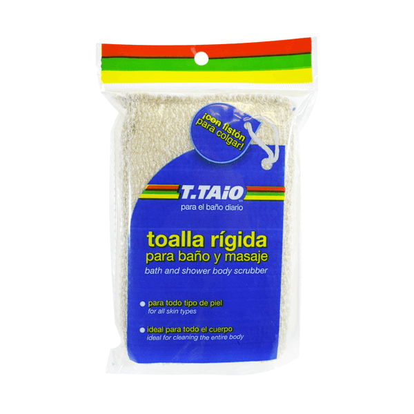T.Taio Toalla Rígida Para Baño y Masaje Corporal Color Beige