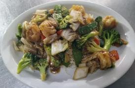 Tallarines con Langostino