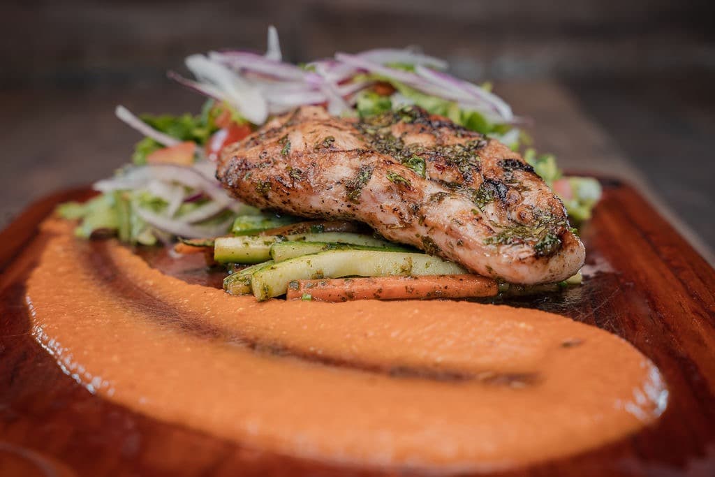 Tablet Callejera con Pollo a la Parrilla