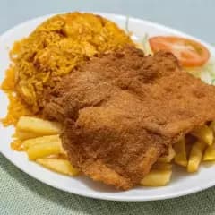 Milanesa con Papa Frito