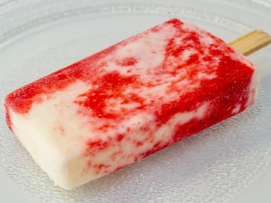 Paleta de Fresas con Crema