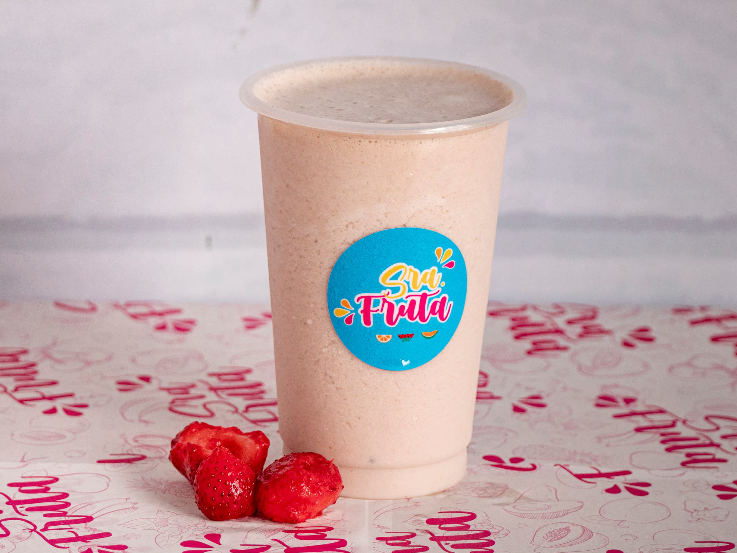 Batido de Fresa, Plátano y Leche