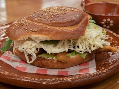 Cemita de Milanesa de Pollo