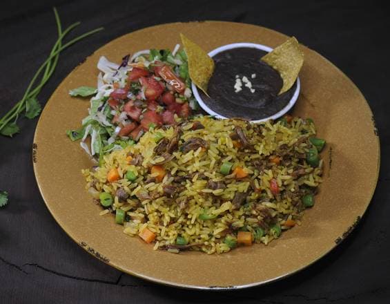 Arroz con Carne + Refresco Natural