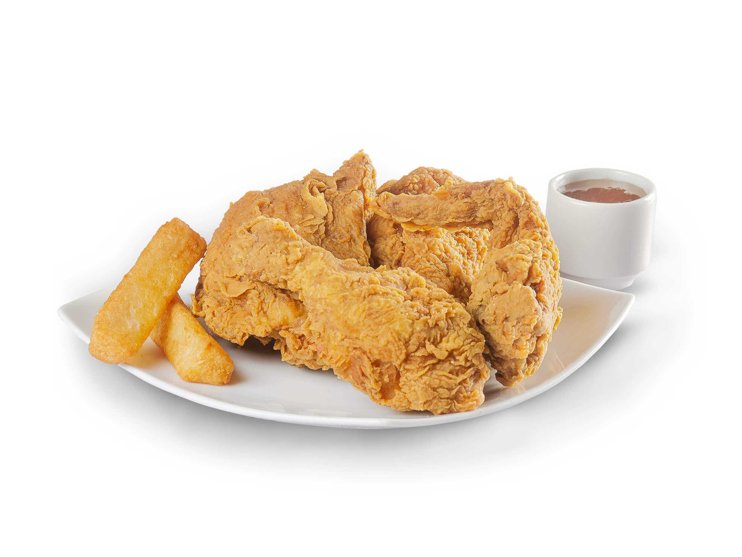 Medio Pollo Apanado Solo
