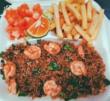 Combo 2 Arroz con Camarones, Papas y Refresco