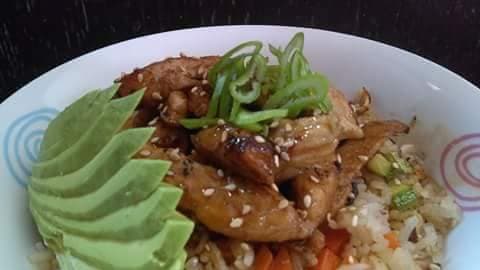 Arroz Pollo Teriyaki